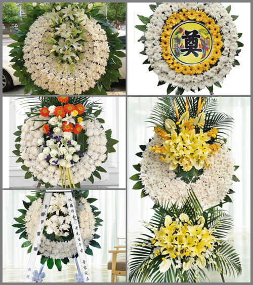 湖南永州祁阳县大忠桥镇莲鹤观村花圈速递